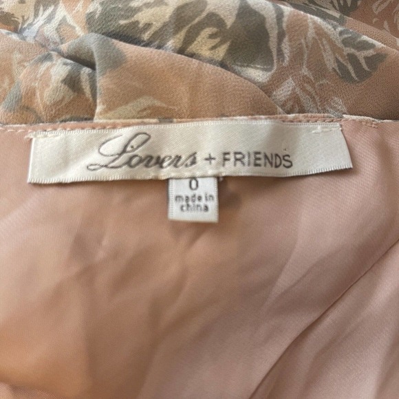 Lovers & Friends Taylor Maxi Dress Floral Blush Pink Size 0 - Picture 9 of 10